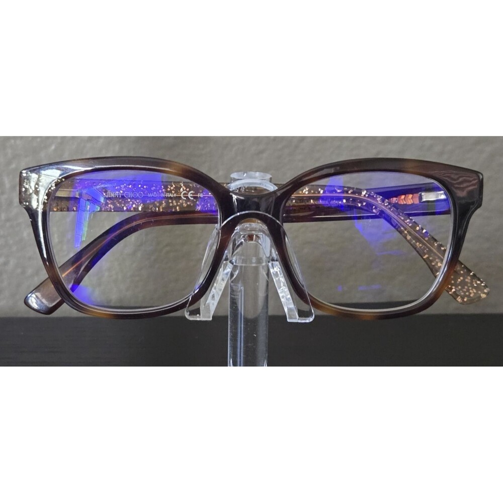Jimmy Choo Eyeglasses JC150 Q9W Tortoise Glitter Frames Only 48-17-140 Women's